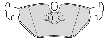 VALEO Bremseklodser 301311 bagaksel for BMW