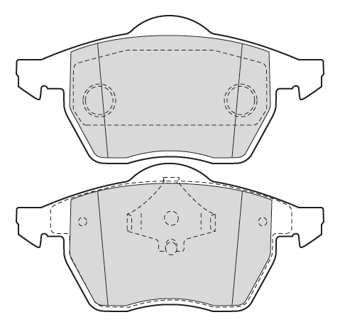 VALEO Bremseklodser 301355 foraksel for AUDI VW