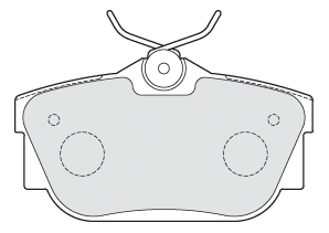 VALEO Bremseklodser 301482 bagaksel for VW