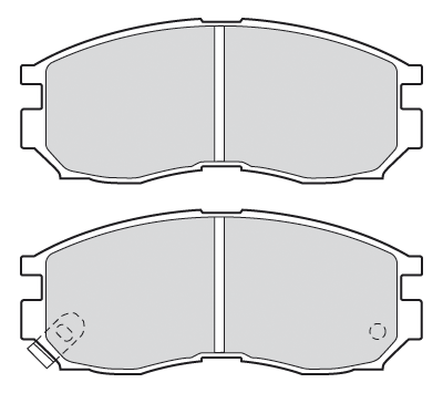 VALEO Bremseklodser 301625 foraksel for MITSUBISHI PROTON GALLOPER CHANGAN