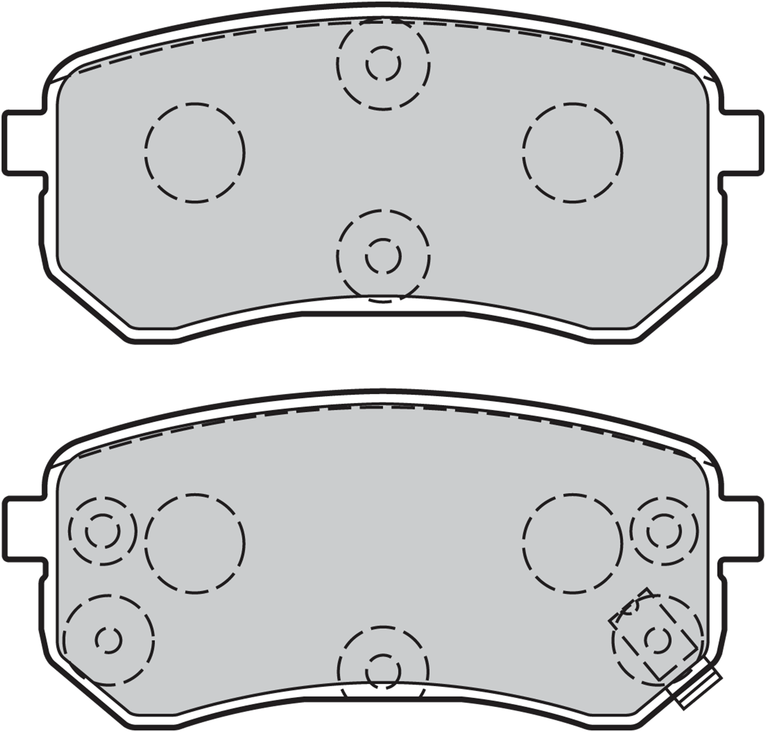 VALEO Bremseklodser 301706 bagaksel for KIA HYUNDAI NAZA