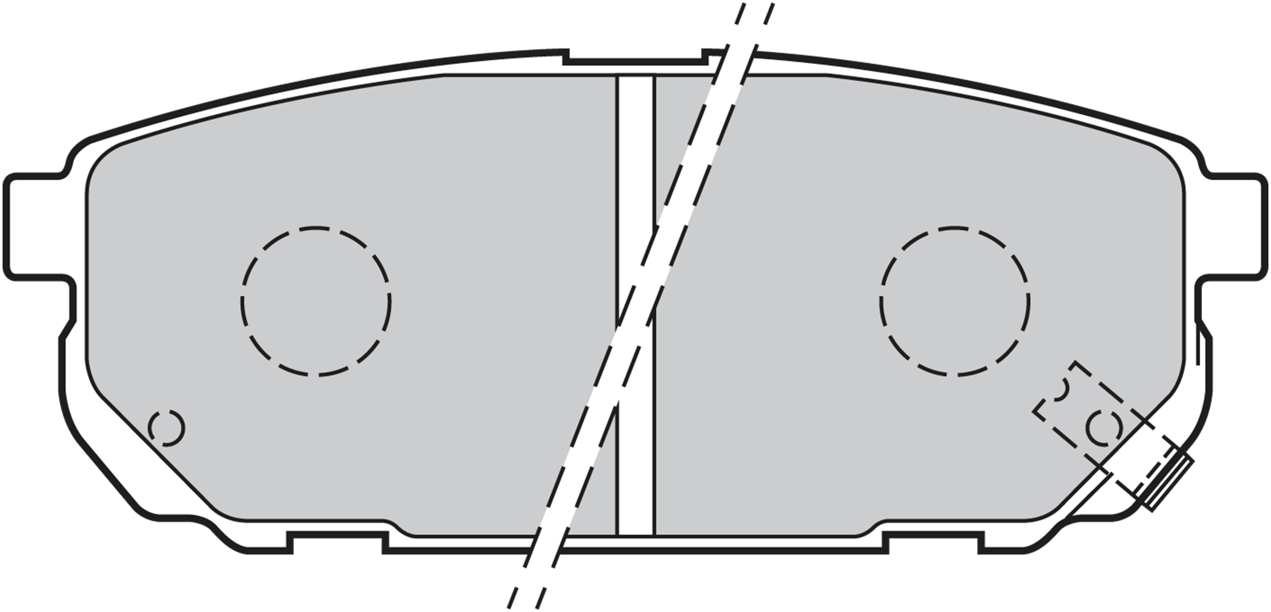 VALEO Bremseklodser 301823 bagaksel for KIA