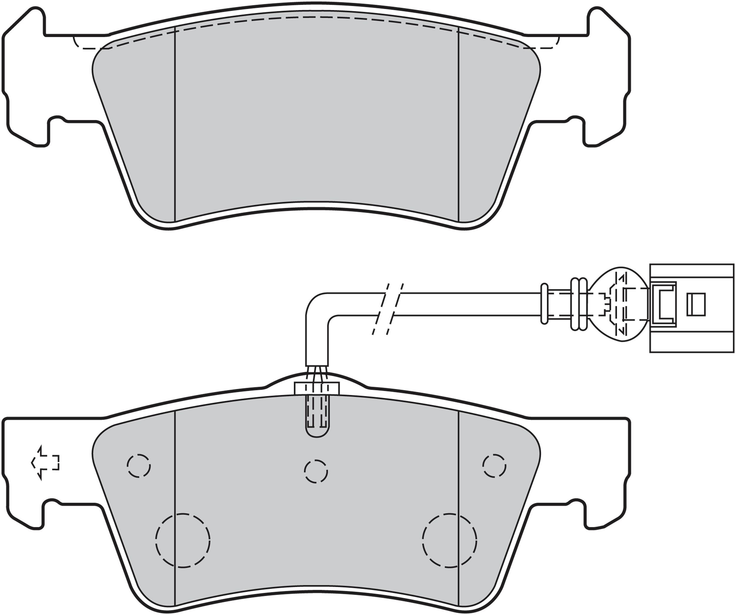 VALEO Bremseklodser 301946 bagaksel for VW