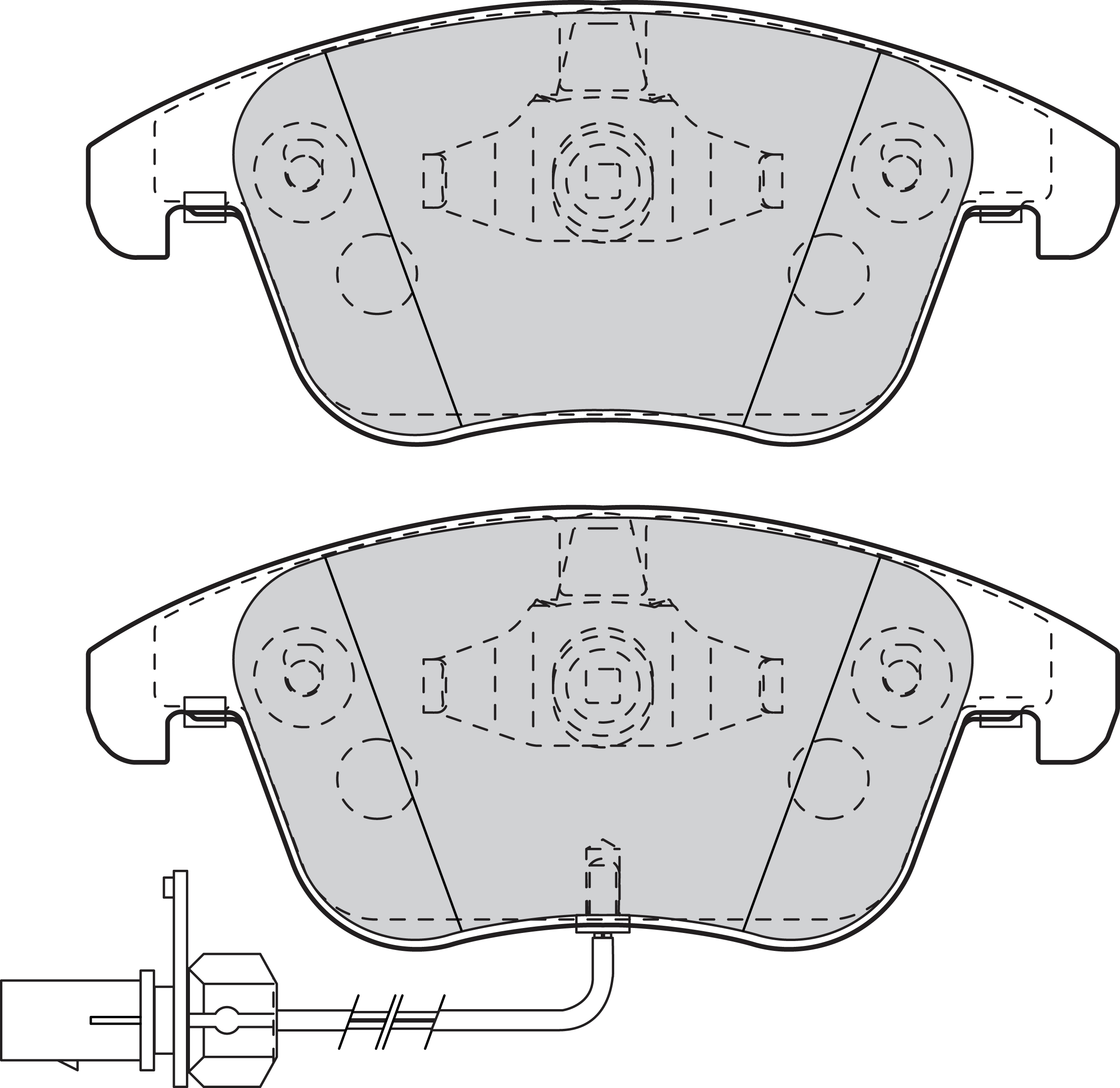 VALEO Bremseklodser 302098 foraksel for AUDI