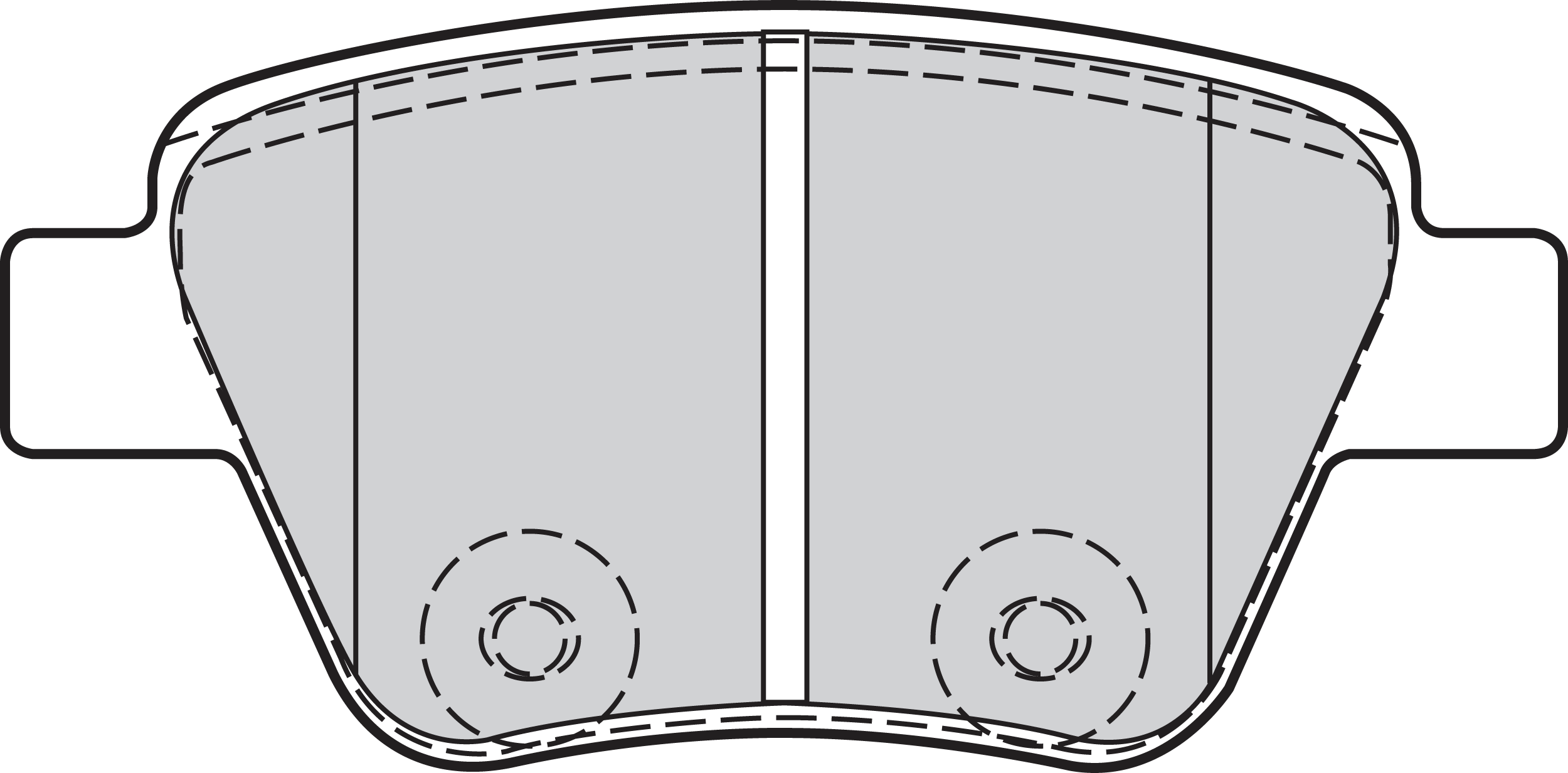 VALEO Bremseklodser 302134 bagaksel for SKODA (SVW) VW
