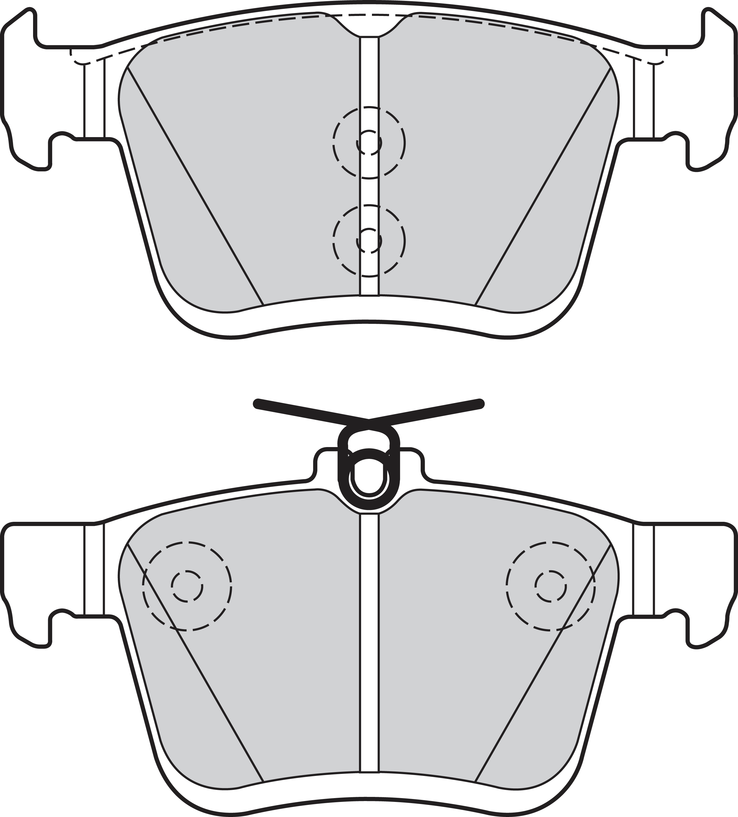 VALEO Bremseklodser 302146 bagaksel for VW (SVW) VW AUDI (FAW)