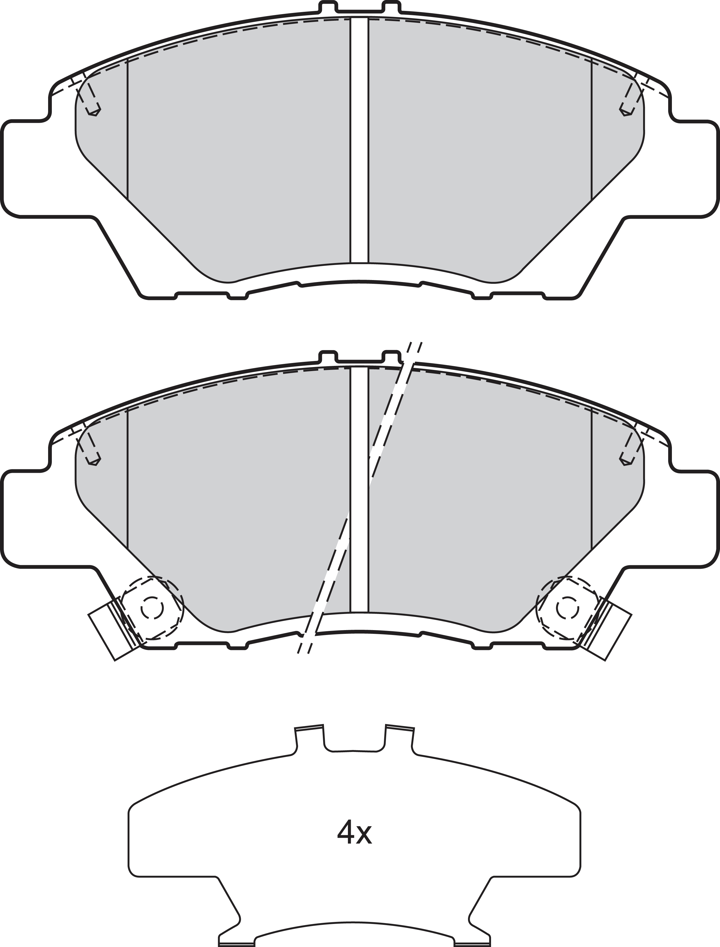 VALEO Bremseklodser 302158 foraksel for HONDA