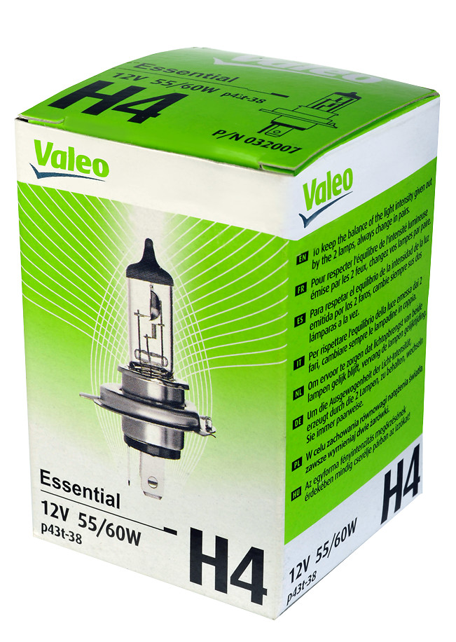 VALEO Pære, fjernlys 032007 H4
