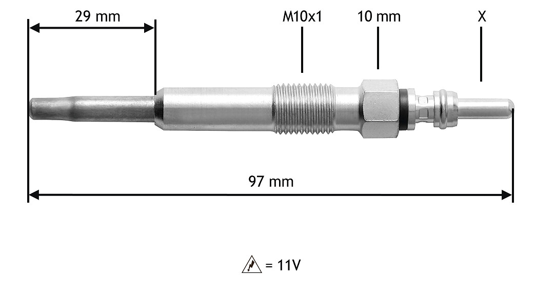 VALEO Gløderør 345130 for FORD VW VW (FAW)