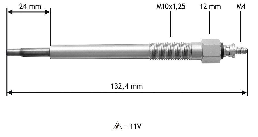 VALEO Gløderør 345163 for OPEL SAAB VAUXHALL RENAULT