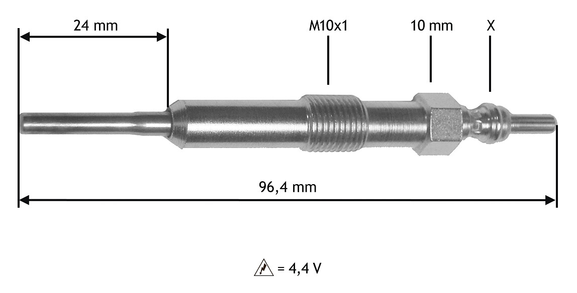 VALEO Gløderør 345171 for INFINITI DACIA