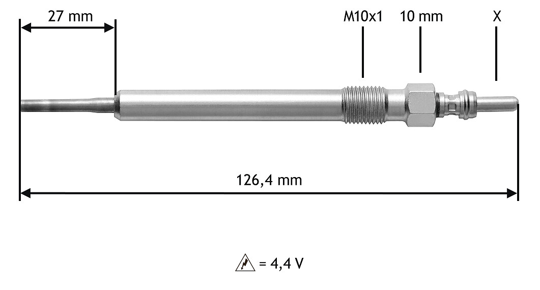 VALEO Gløderør 345183 for AUDI VW PORSCHE