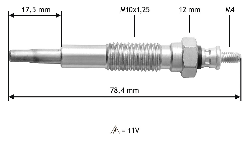 VALEO Gløderør 345214 for PROTON