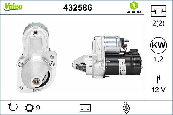 VALEO Starter 432586 for BMW