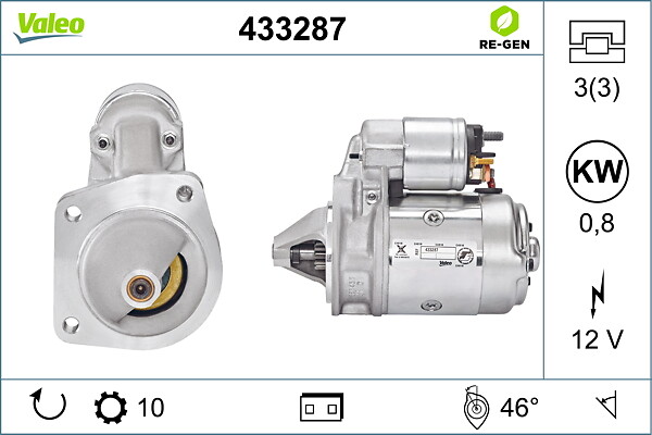 VALEO Starter 433287 for FORD ROVER