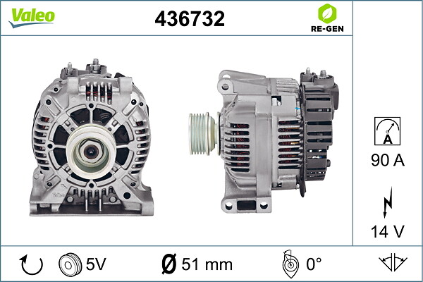 VALEO Generator 436732 for MERCEDES-BENZ