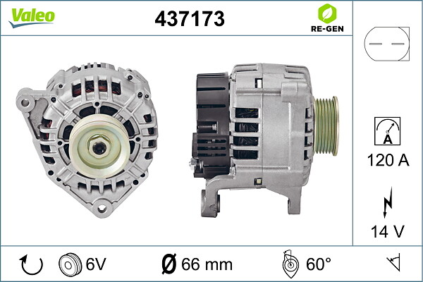 VALEO Generator 437173 for VW AUDI AUDI (FAW) VW (SVW)