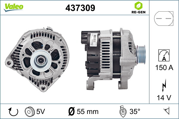 VALEO Generator 437309 for BMW