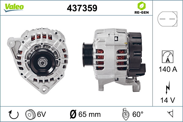 VALEO Generator 437359 for VW (SVW) VW