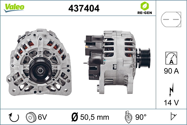 VALEO Generator 437404 for VW VW (SVW)
