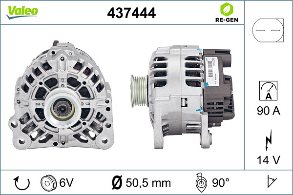 VALEO Generator 437444 for VW