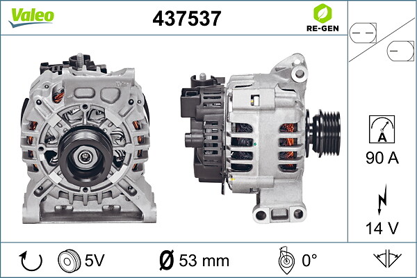 VALEO Generator 437537 for MERCEDES-BENZ