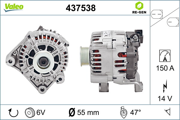VALEO Generator 437538 for ALPINA BMW