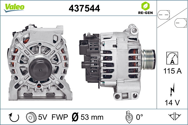 VALEO Generator 437544 for MERCEDES-BENZ