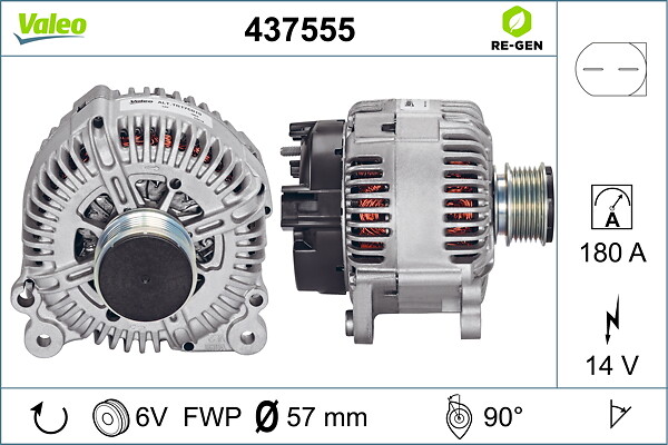 VALEO Generator 437555 for VW SMART