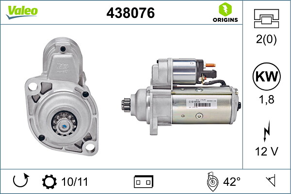 VALEO Starter 438076 for FORD VW VW (FAW)