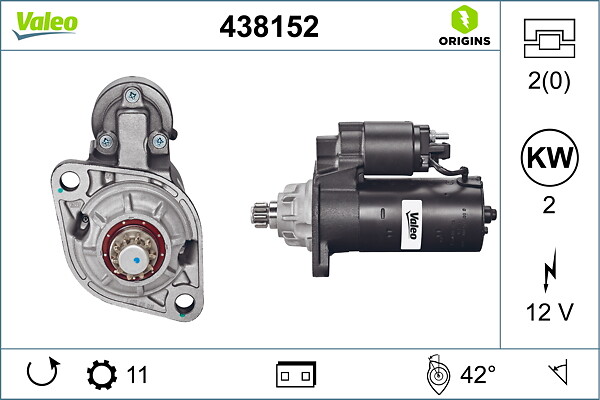 VALEO Starter 438152 for FORD VW AUDI