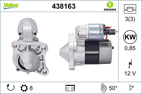 VALEO Starter 438163 for DACIA MITSUBISHI NISSAN RENAULT