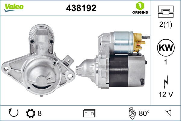 VALEO Starter 438192 for PEUGEOT TOYOTA