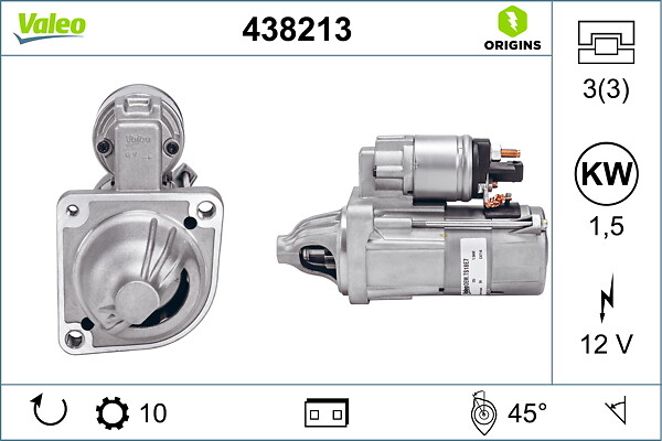VALEO Starter 438213 for BMW