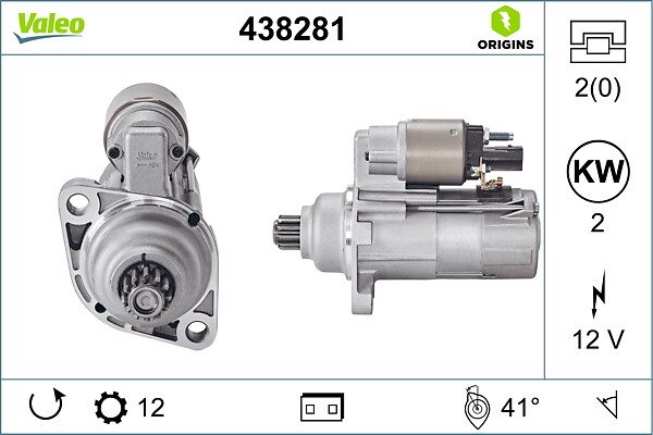 VALEO Starter 438281 for VW