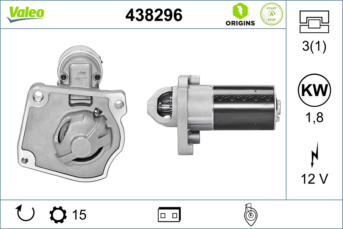 VALEO Starter 438296 for DS