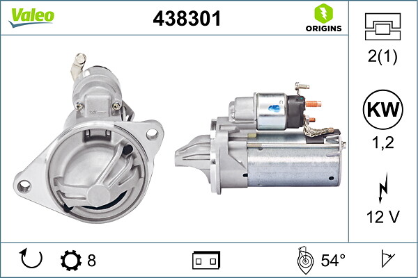 VALEO Starter 438301 for FORD (CHANGAN) FORD