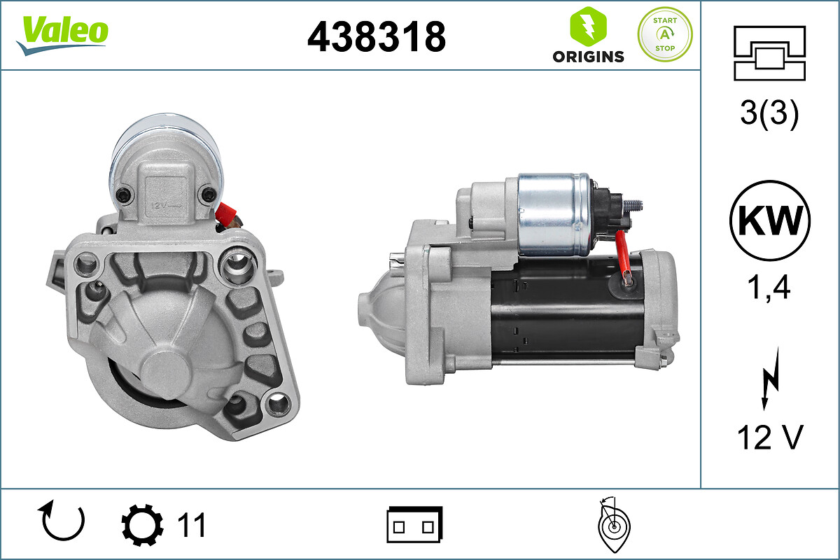 VALEO Starter 438318 for VOLVO VOLVO ASIA