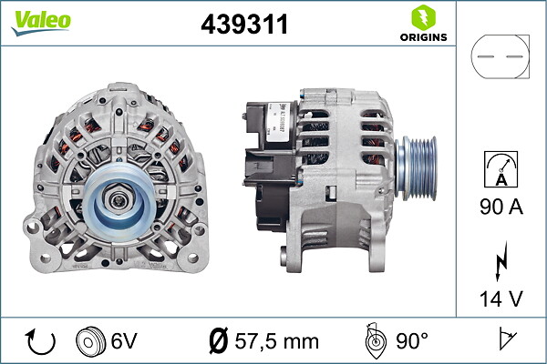 VALEO Generator 439311 for VW SKODA VW (SVW)