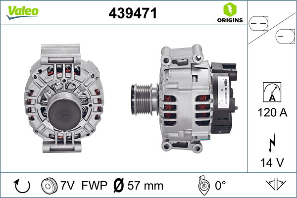 VALEO Generator 439471 for MERCEDES-BENZ MERCEDES-BENZ (BBDC)