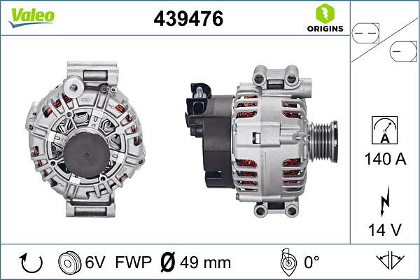 VALEO Generator 439476 for BMW BMW (BRILLIANCE)