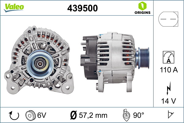 VALEO Generator 439500 for VW