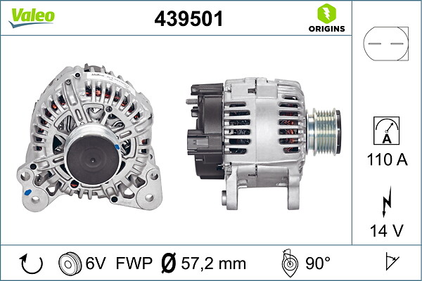 VALEO Generator 439501 for VW