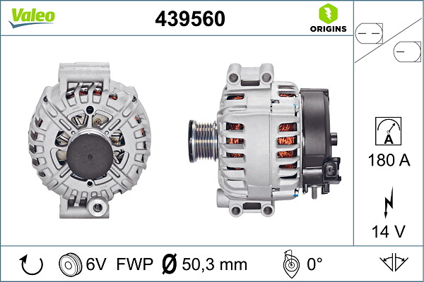 VALEO Generator 439560 for BMW BMW (BRILLIANCE)