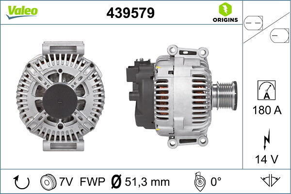 VALEO Generator 439579 for CHRYSLER