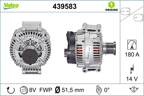 VALEO Generator 439583 for MERCEDES-BENZ