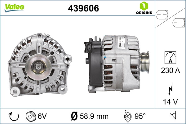 VALEO Generator 439606 for BMW