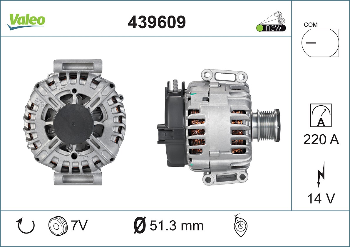 VALEO Generator 439609 for MERCEDES-BENZ
