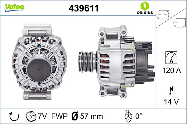 VALEO Generator 439611 for MERCEDES-BENZ MERCEDES-BENZ (BBDC)