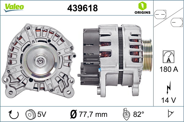 VALEO Generator 439618 for AUDI